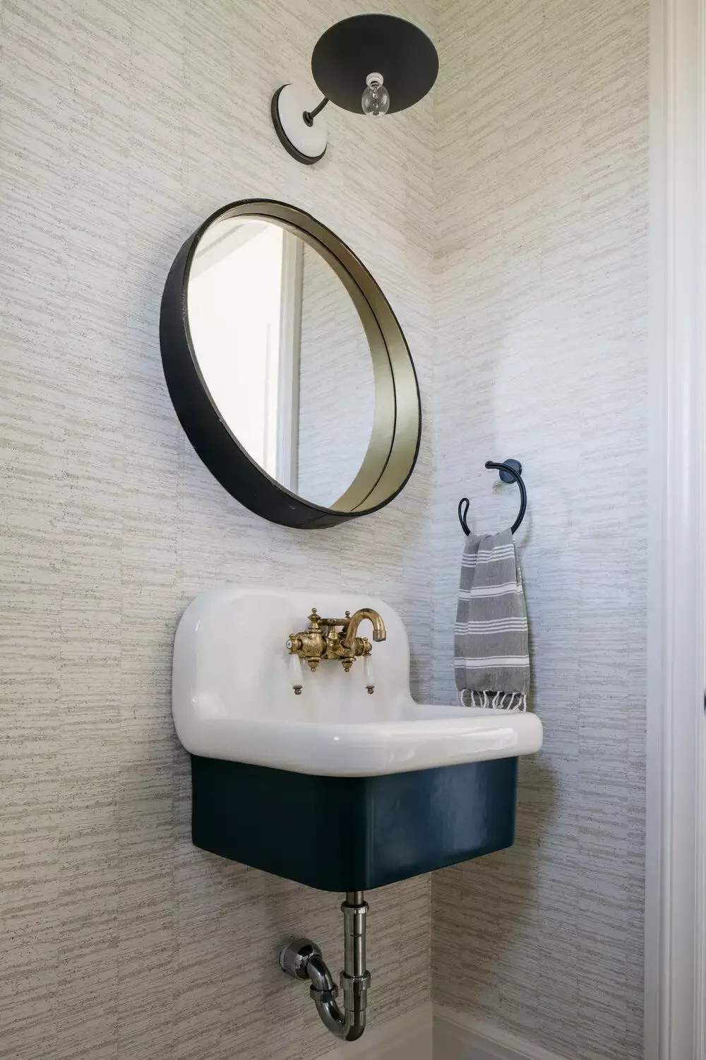 43 Stunning Powder Room Design Ideas to Transform Your Half Bath 21 Mix Old and New