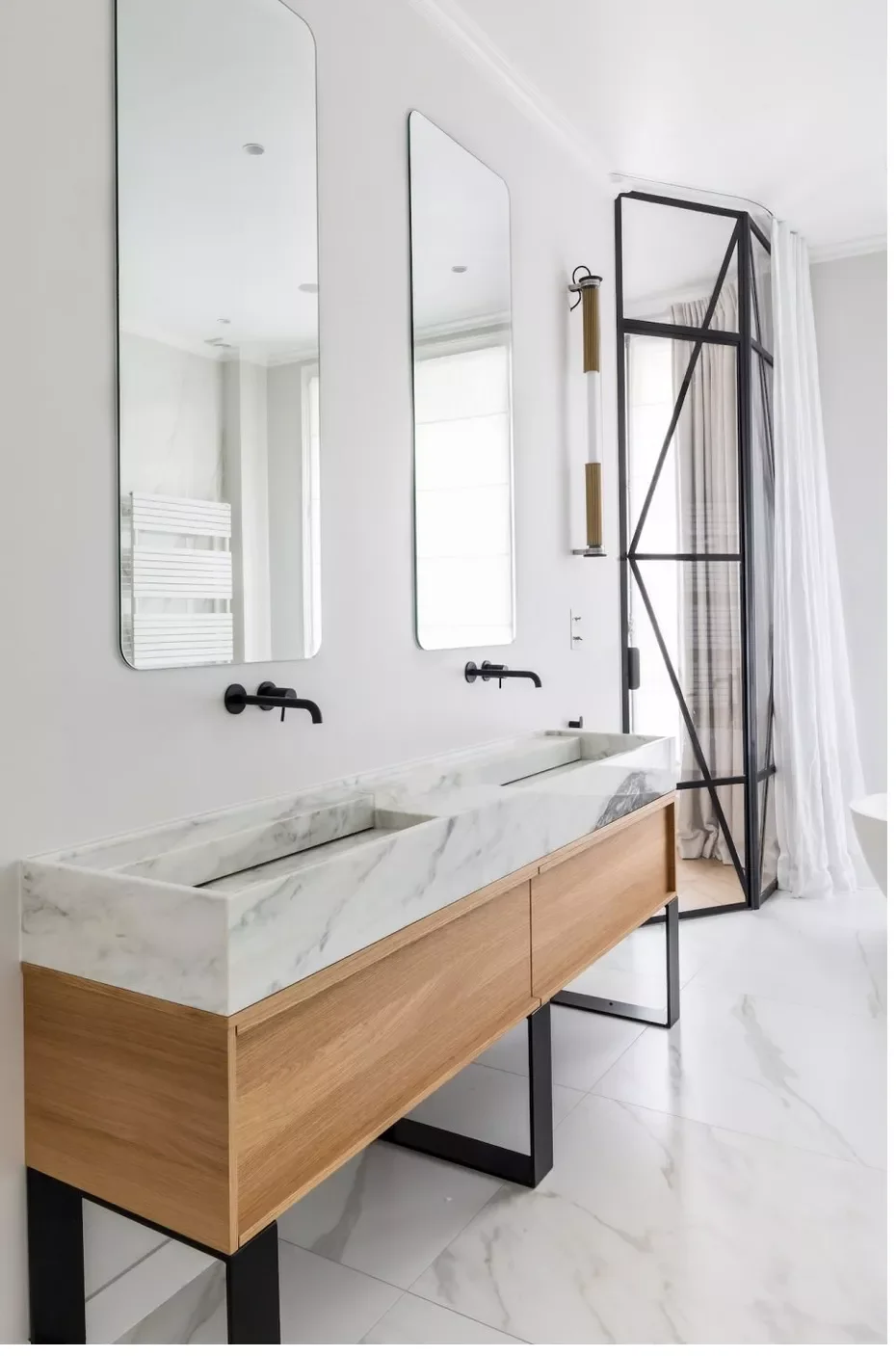 68 Stunning Bathroom Designs That Will Make You Never Want to Leave 48 Mix Old and New
