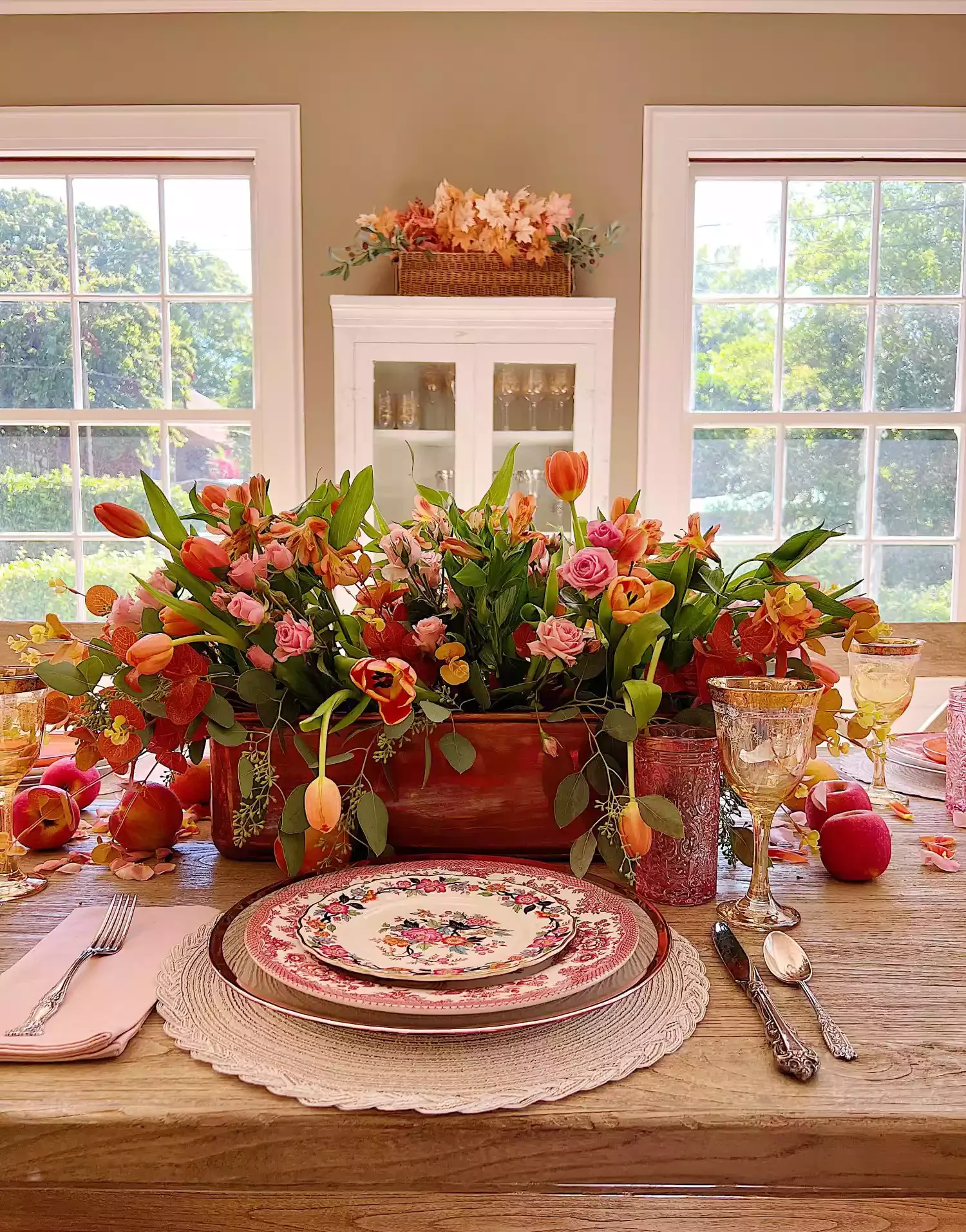 78 Beautiful Fall Table Decorating Ideas to Transform Your Seasonal Celebrations 4 Mix Real and Faux Greenery
