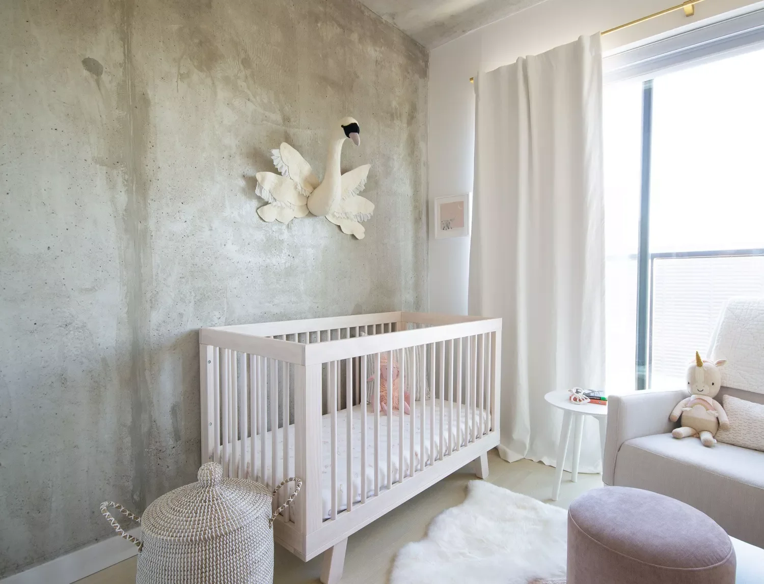 57 Stunning Baby Girl Nursery Ideas That'll Make Your Heart Melt Mix Rough and Soft Textures