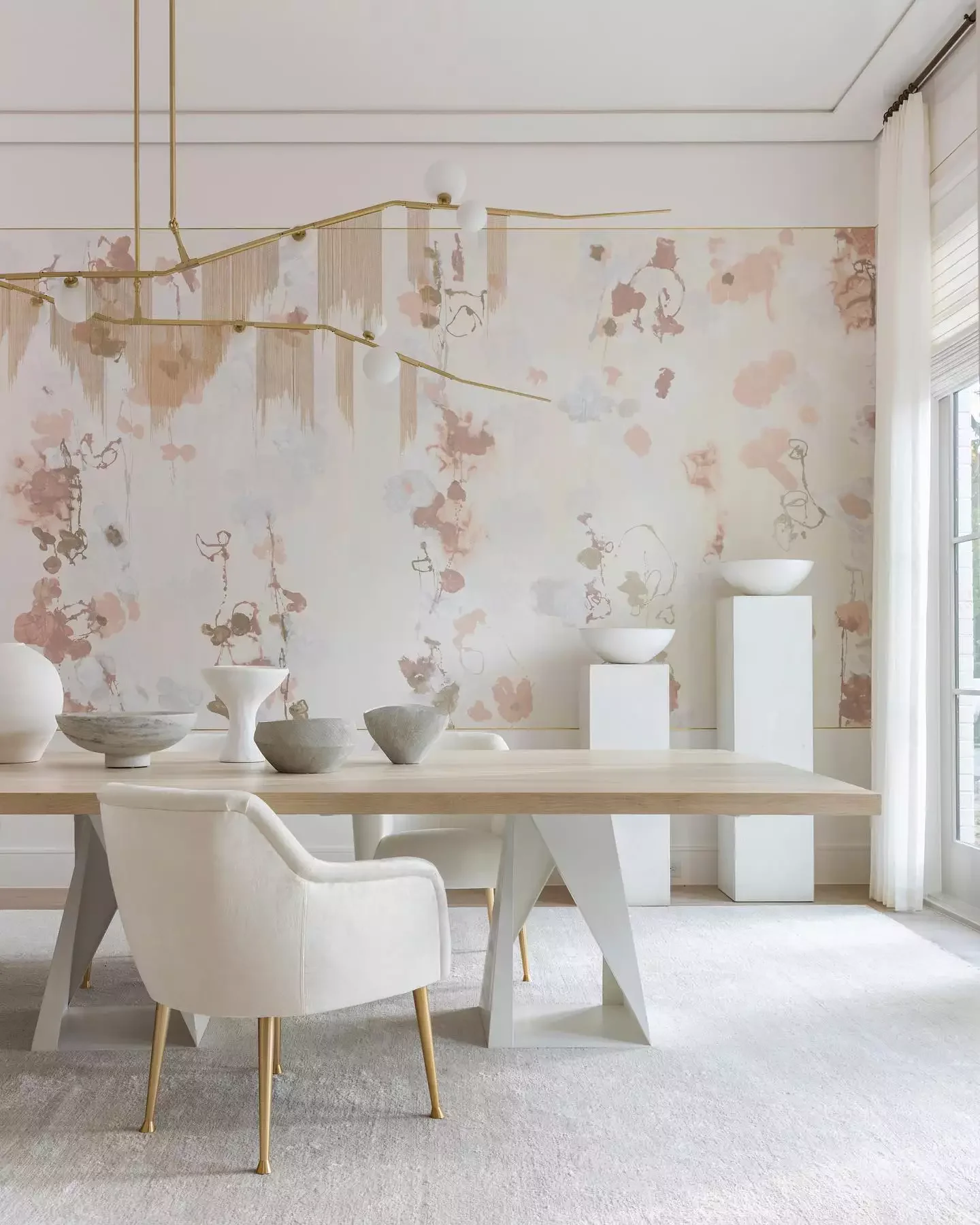 21 Stunning Dining Room Accent Wall Ideas That'll Transform Your Space Mix Soft Pastels