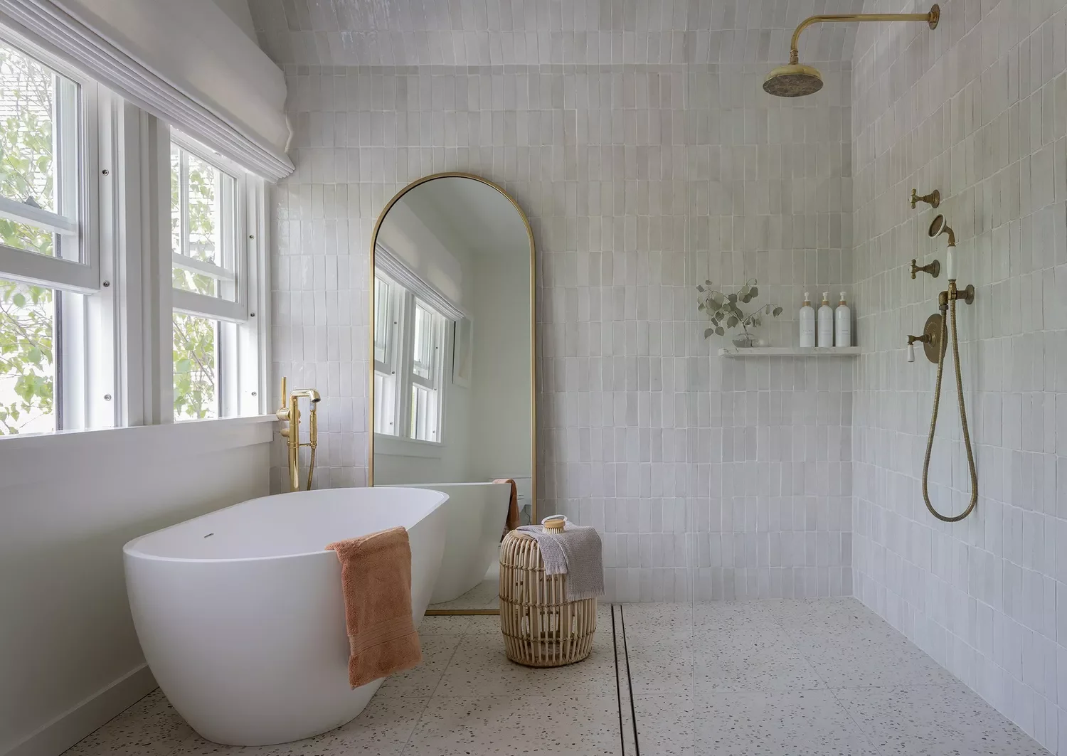 22 Simple White Bathroom Ideas That Make a Big Impact Mix Tile Styles
