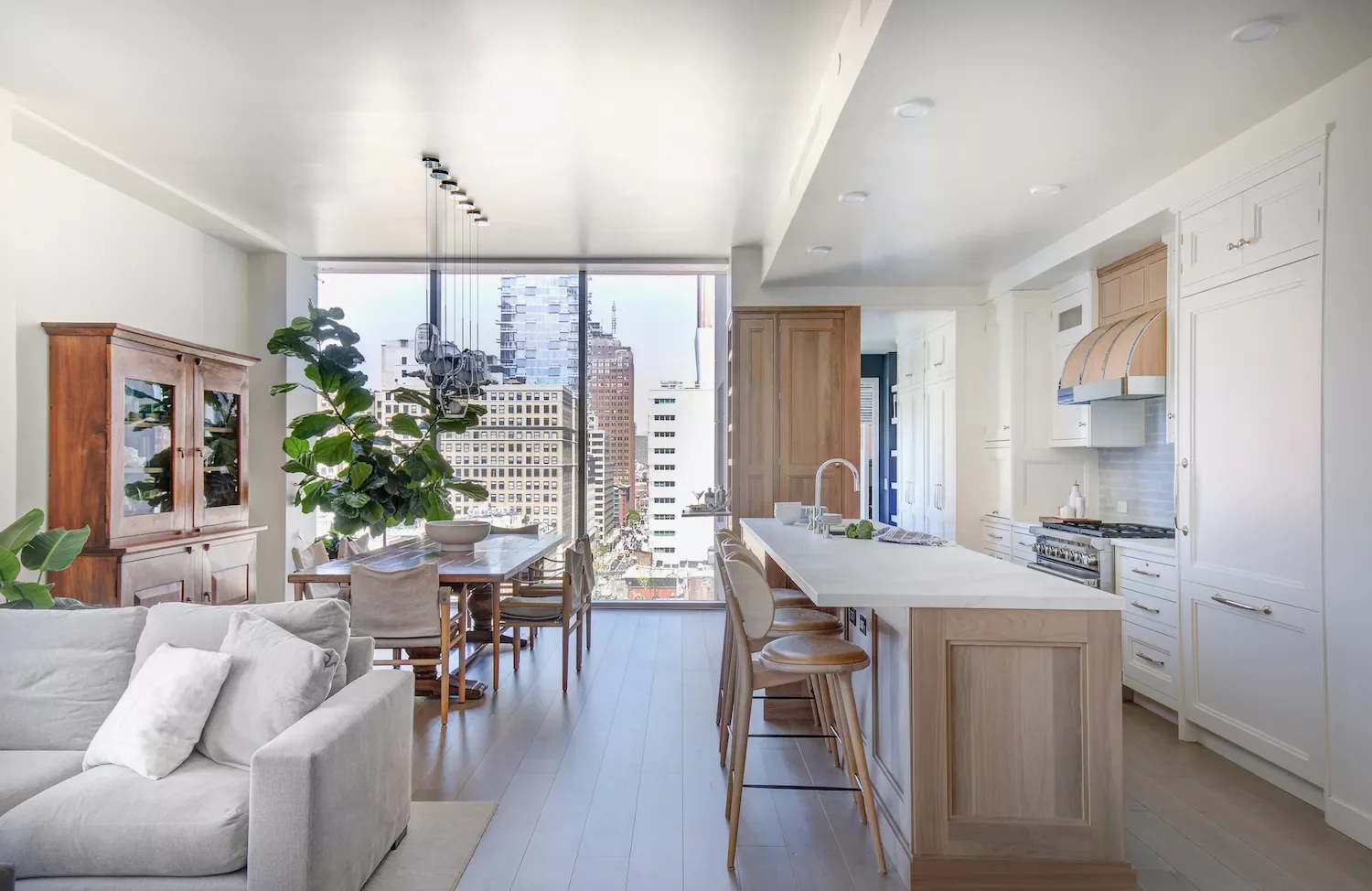 58 Creative Kitchen Decorating Ideas to Transform Your Space with Style Mix White and Natural Wood
