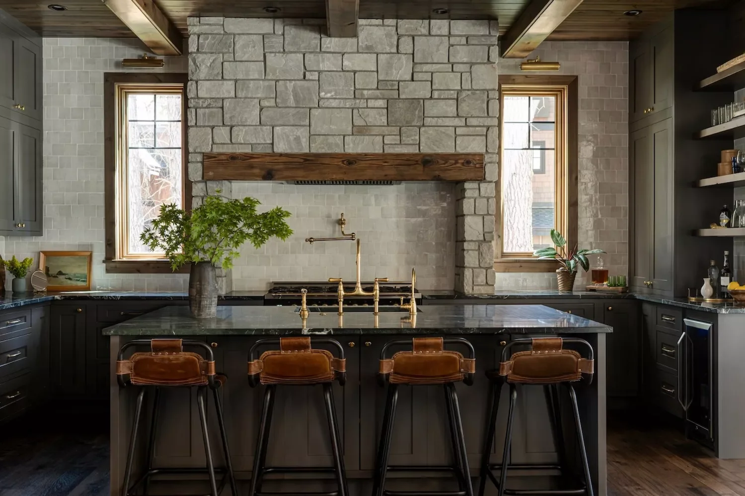 39 Green Kitchen Design Ideas That Never Go Out of Style Mix With Rustic Finishes