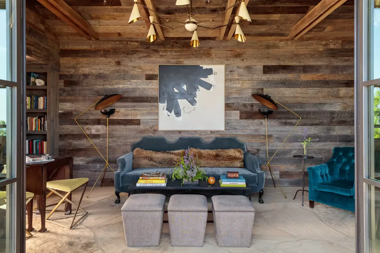 30 Stunning Blue Sofa Living Room Ideas That Will Transform Your Space 19 Mix With Wood Tones