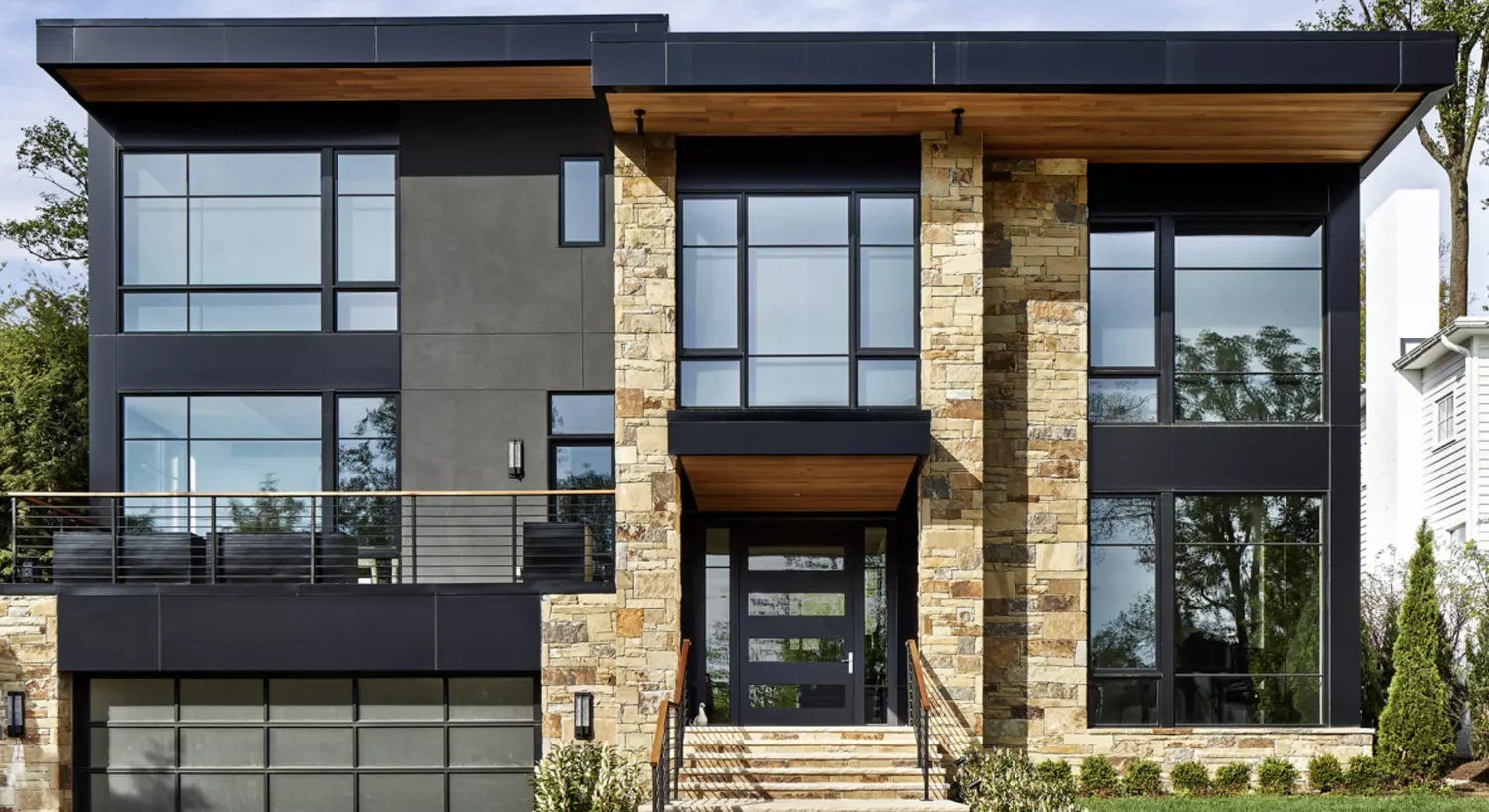 33 Stunning Black Front Door Ideas That Transform Your Home's Entrance Mix and Match Colors and Materials