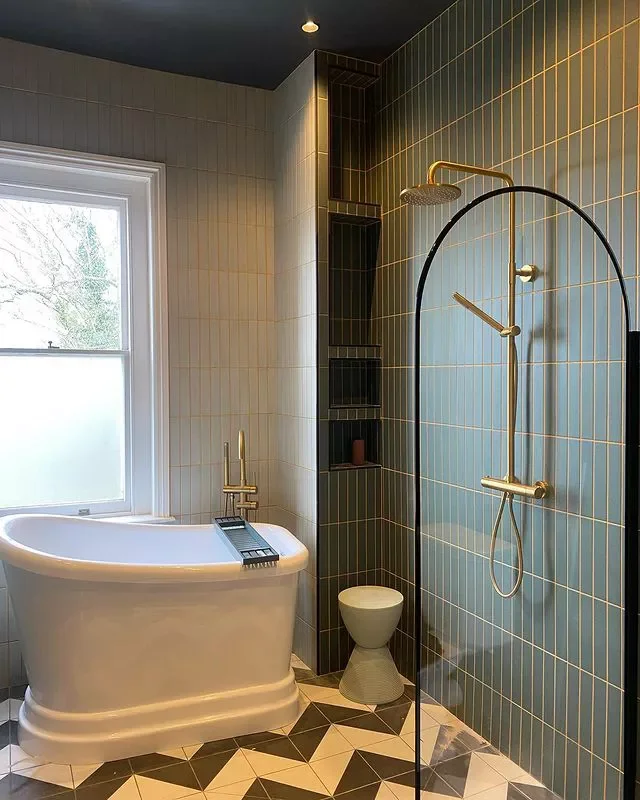 27 Stunning Wet Room Design Ideas That Will Transform Your Bathroom 28 Mix and Match Tiles