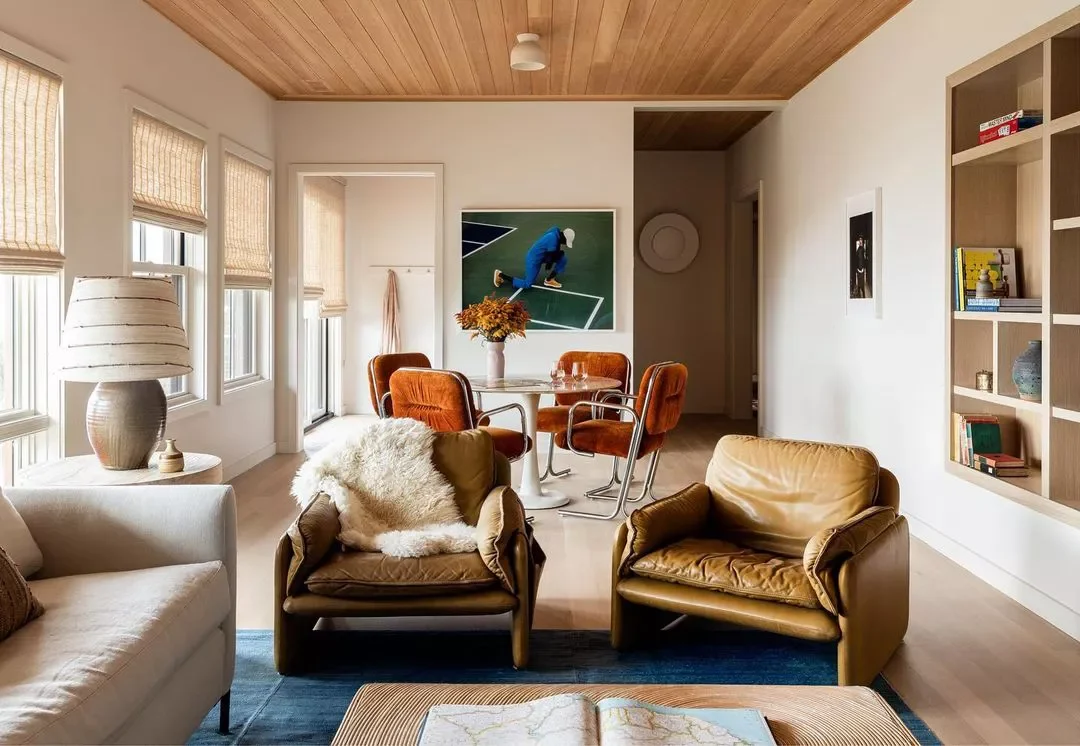 23 Stunning Wood Ceiling Ideas That'll Transform Every Room in Your Home 6 Mix and Match Wood Tones Within Your Space