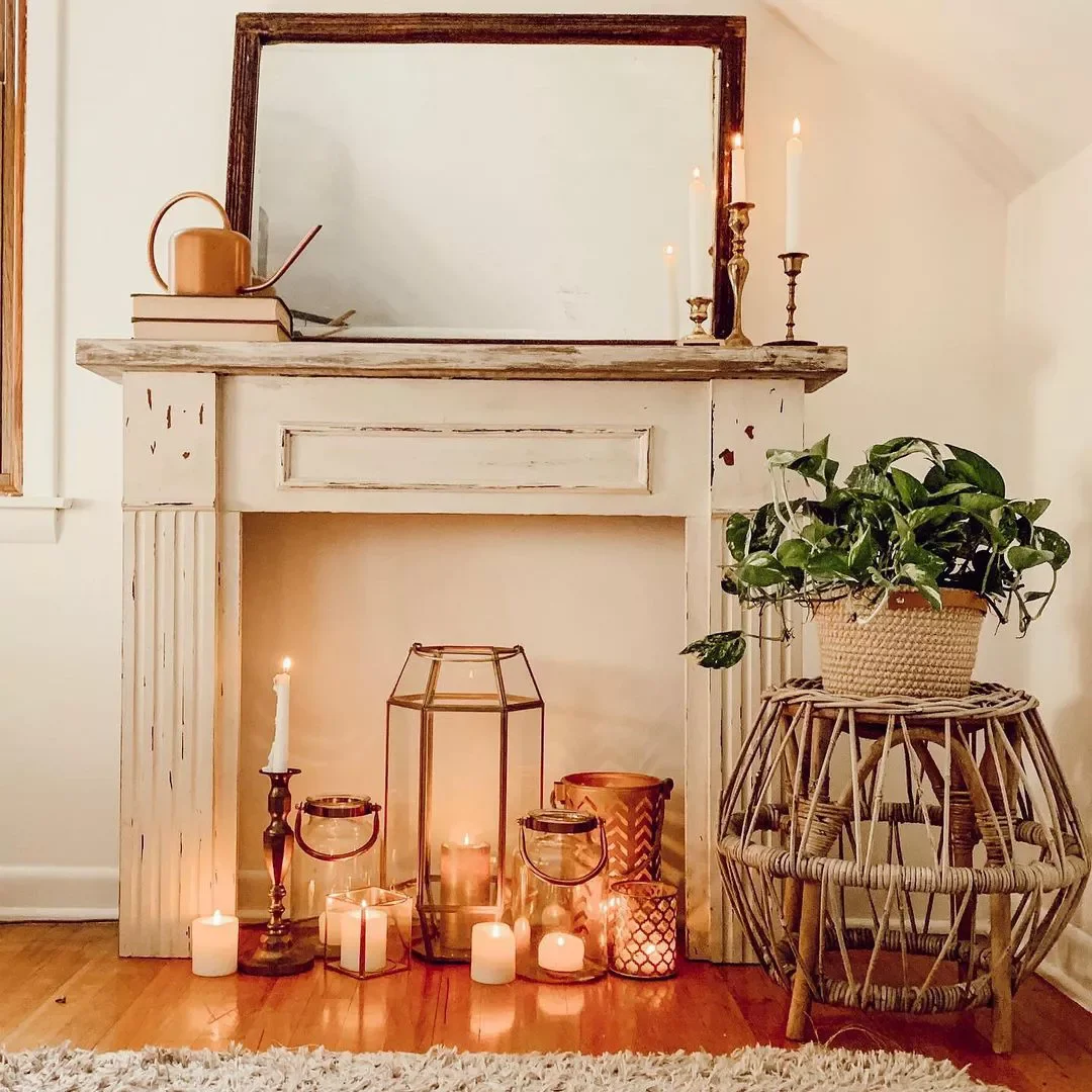 24 Creative Ways to Transform Your Fireplace with Candles 2 Mix and Match