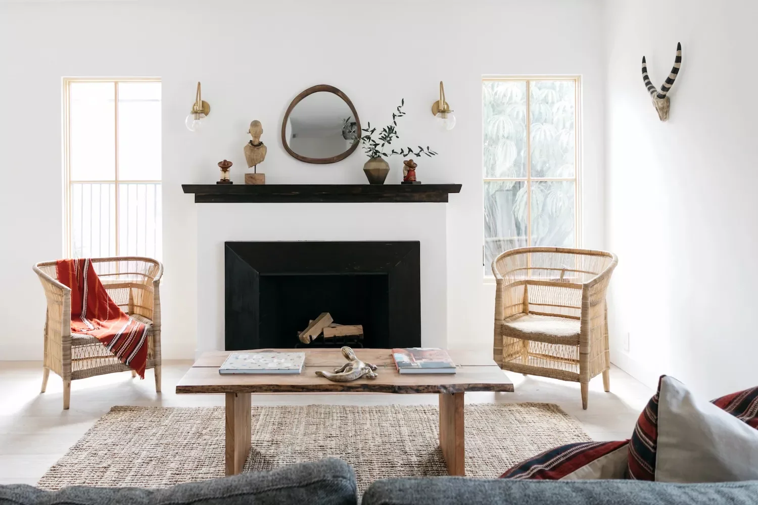 40 Stunning Minimalist Living Room Ideas That Showcase Effortless Style 30 Mix in Boho Style