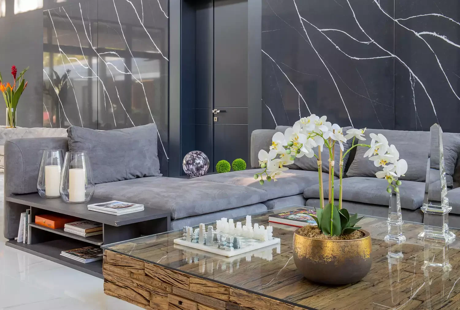 39 Bold Black Living Room Ideas That Will Transform Your Space Into Something Extraordinary 9 Mixed Black Wall Finishes