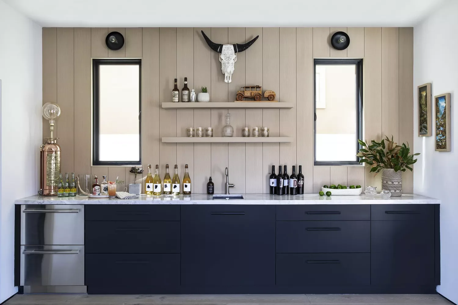 41 Stylish Bar Shelf Ideas That Will Transform Your Home Bar 16 Modern Bar Shelf