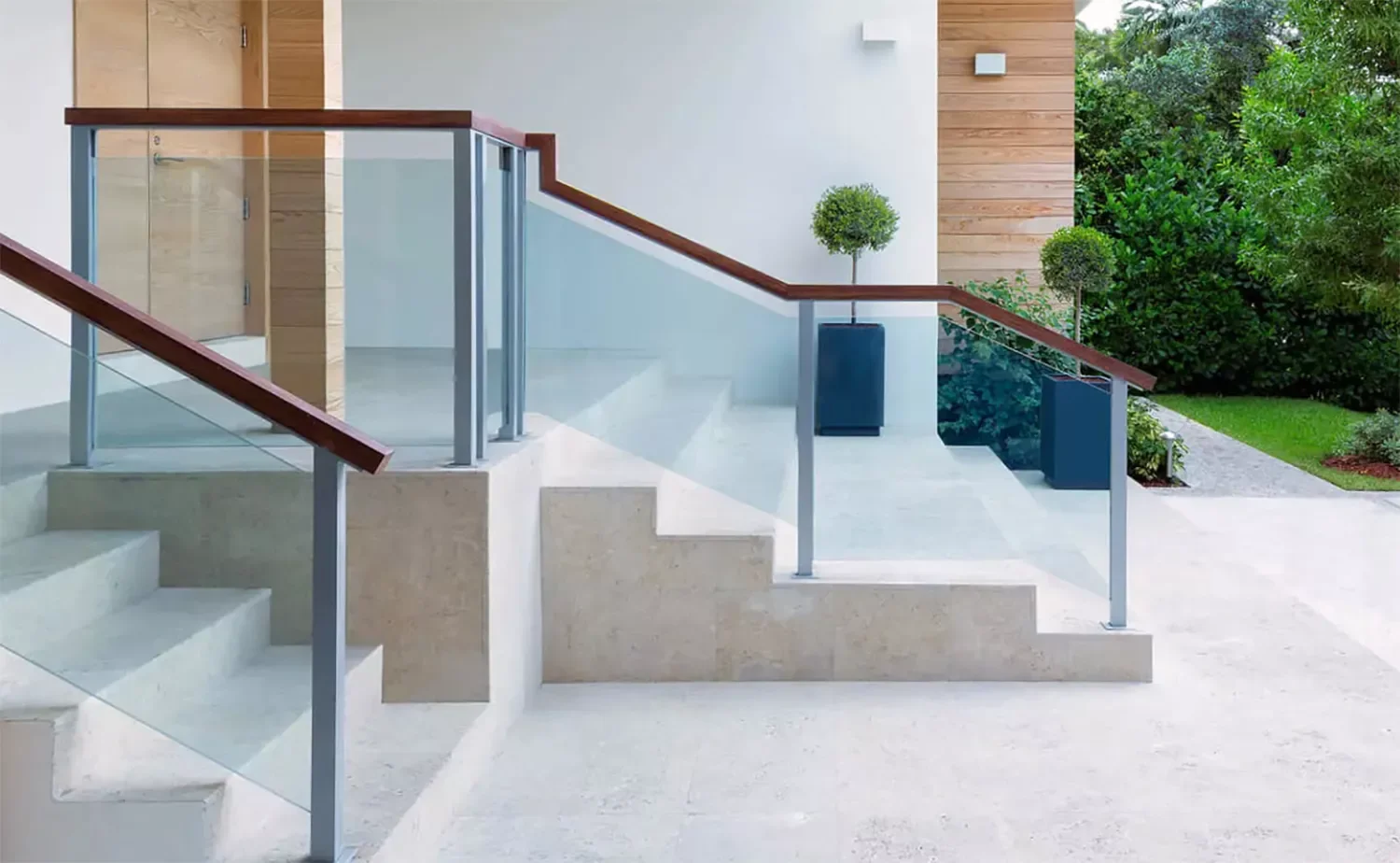 30 Stunning Porch Railing Designs to Transform Your Outdoor Space 5 Modern Glass Design