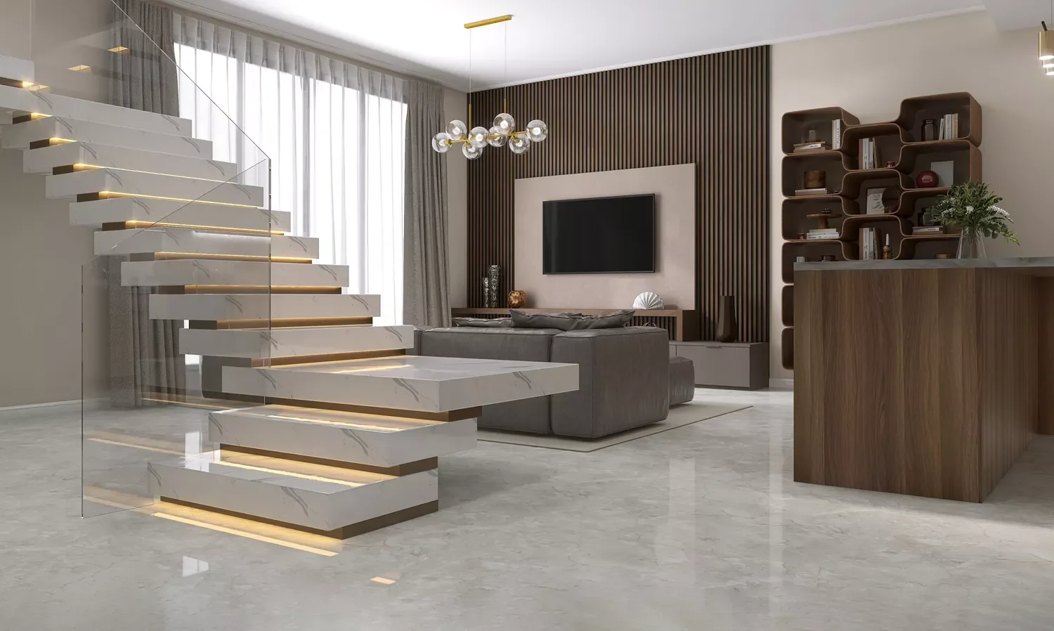 21 Creative Painted Stair Ideas That Will Transform Your Home 16 Modern Marble