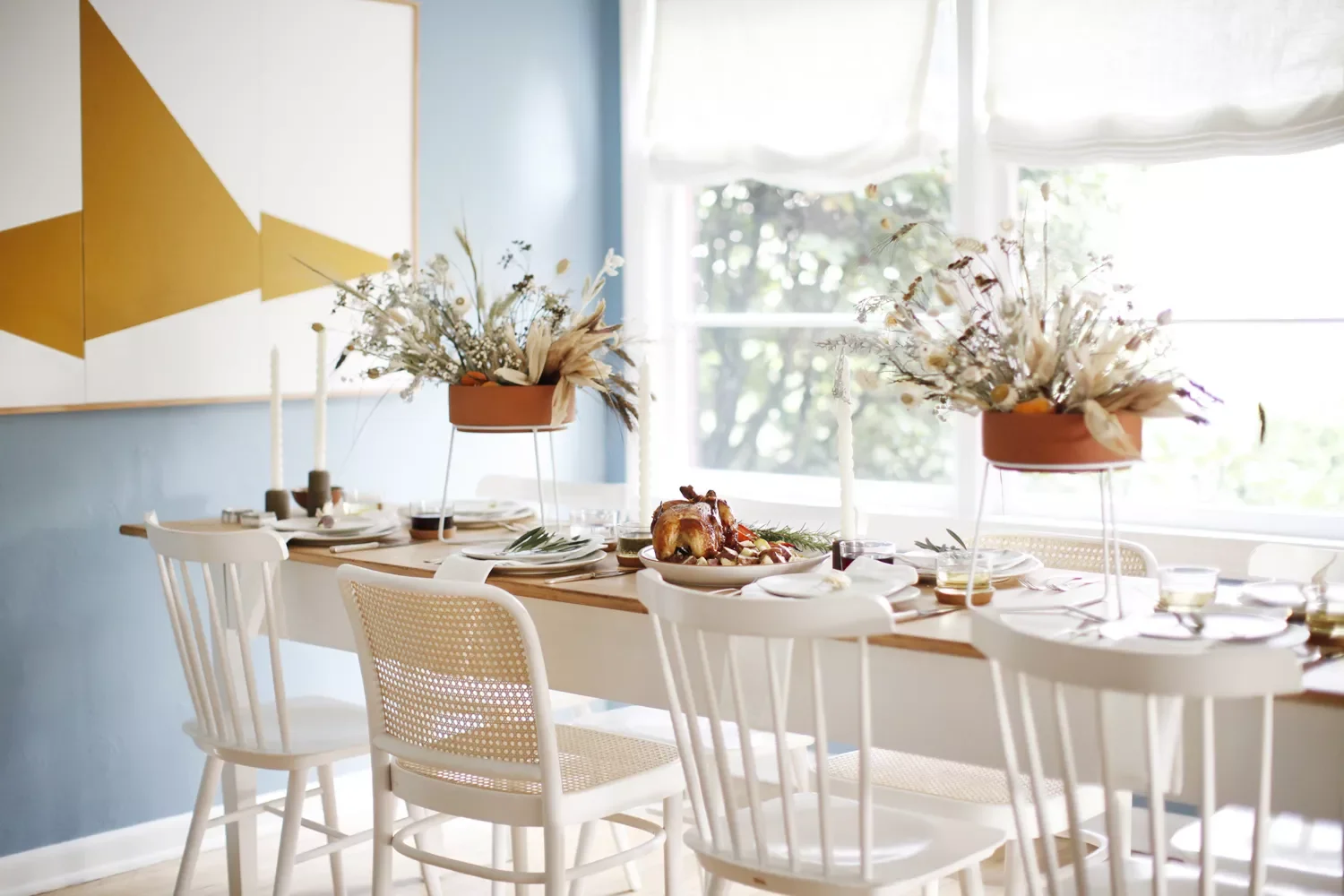 55 Stunning Thanksgiving Décor Ideas to Transform Your Home with Style 4 Modern Planter Centerpiece