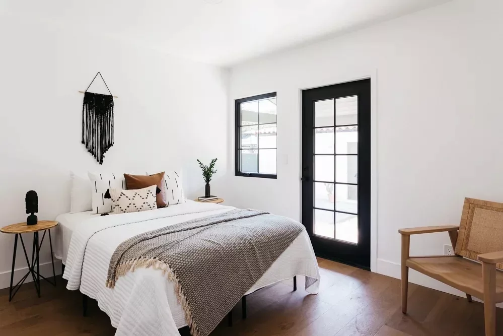 48 Bohemian Bedroom Ideas That Feel Effortlessly Chic and Personal 17 Modernize With Black Accents