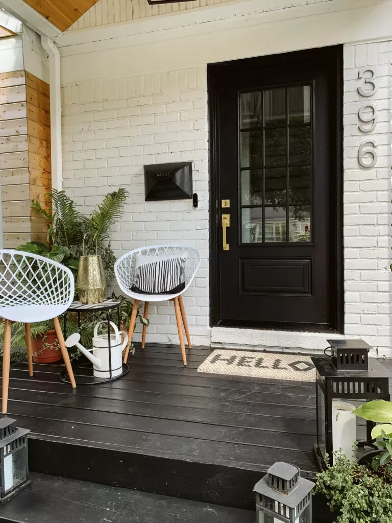 47 Stunning Small Front Porch Ideas That Transform Your Home's Curb Appeal 17 Modernize With Black Accents