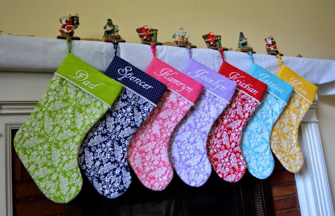 41 Creative DIY Christmas Stocking Ideas That Will Transform Your Holiday Decor 33 Monochromatic Stockings