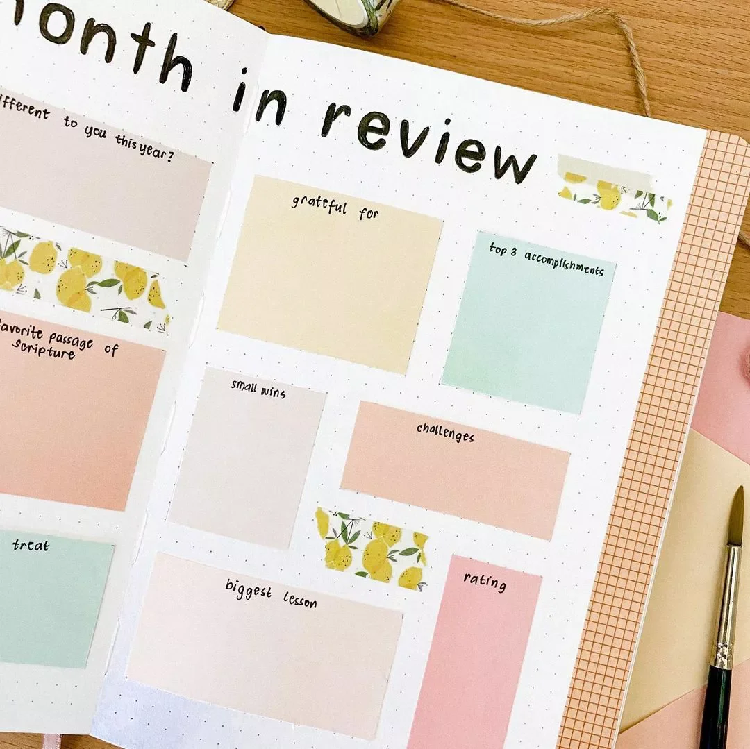 20 Creative Bullet Journal Ideas to Transform Your Home Organization Month in Review