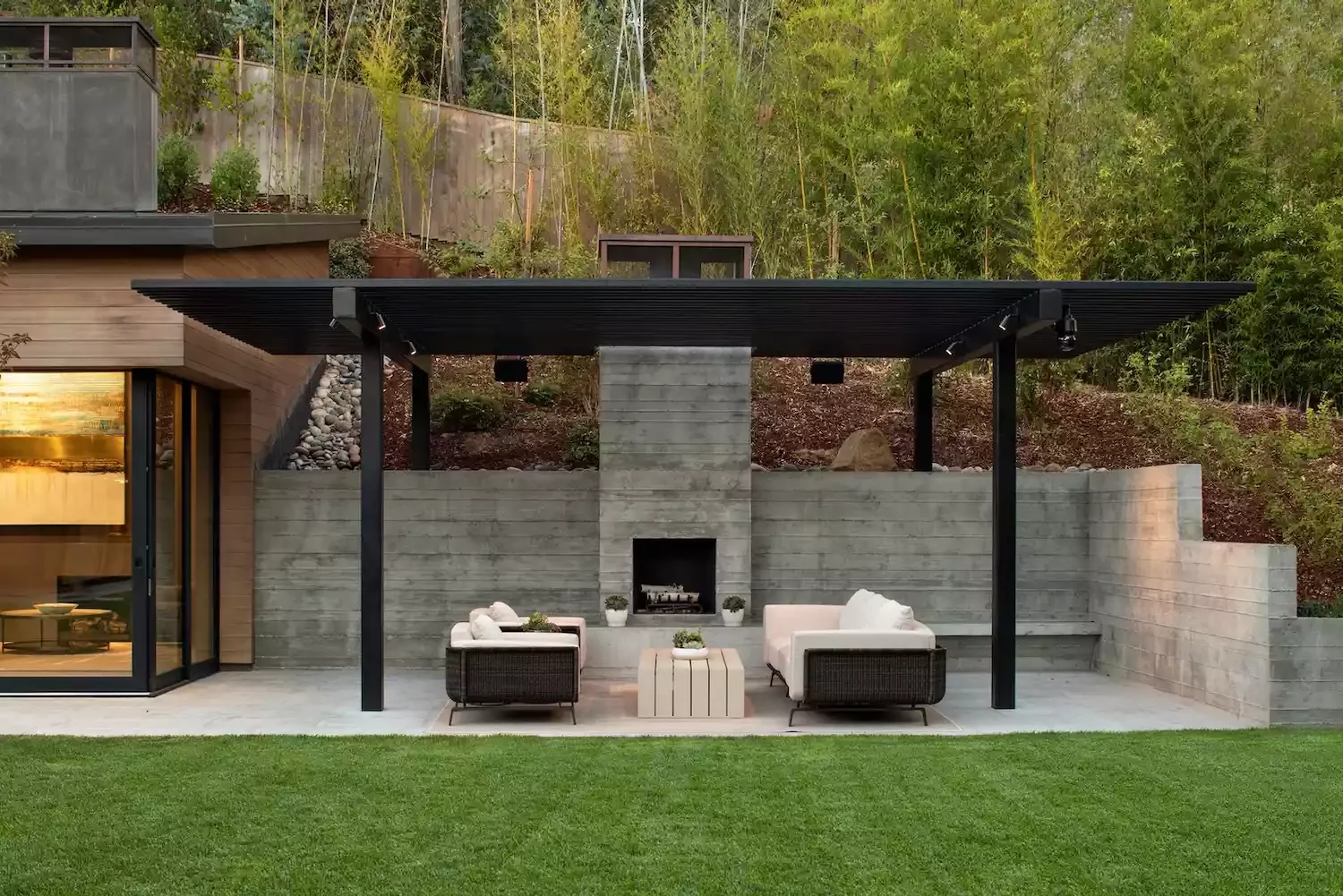 32 Stunning Outdoor Fireplace Ideas to Transform Your Backyard 15 Monumental Fireplace Wall
