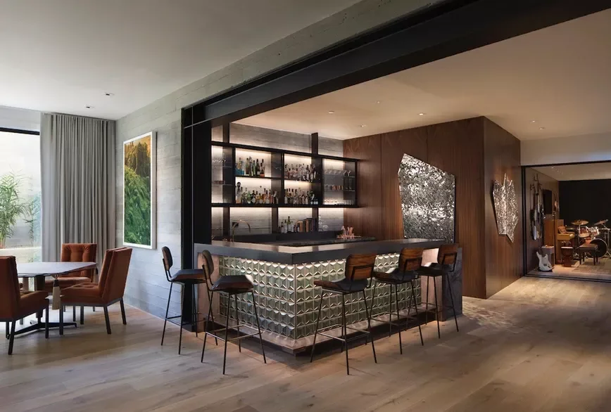 41 Stylish Bar Shelf Ideas That Will Transform Your Home Bar 5 Moody Bar Shelf