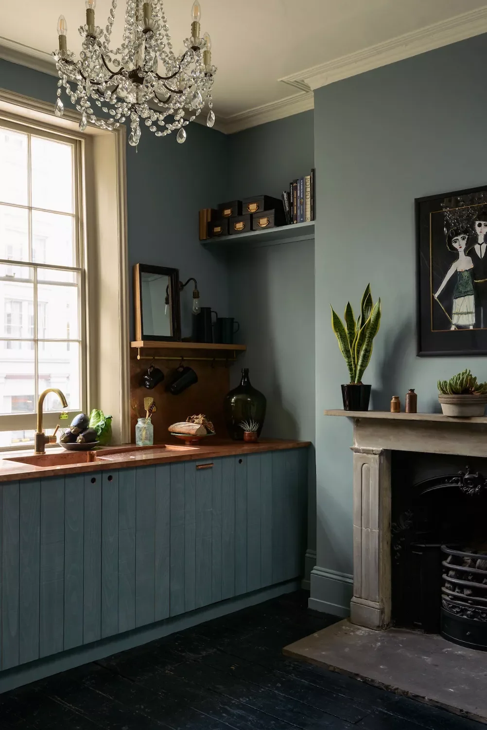 21 Moody Kitchen Designs That Will Transform Your Space Moody Blue Kitchen