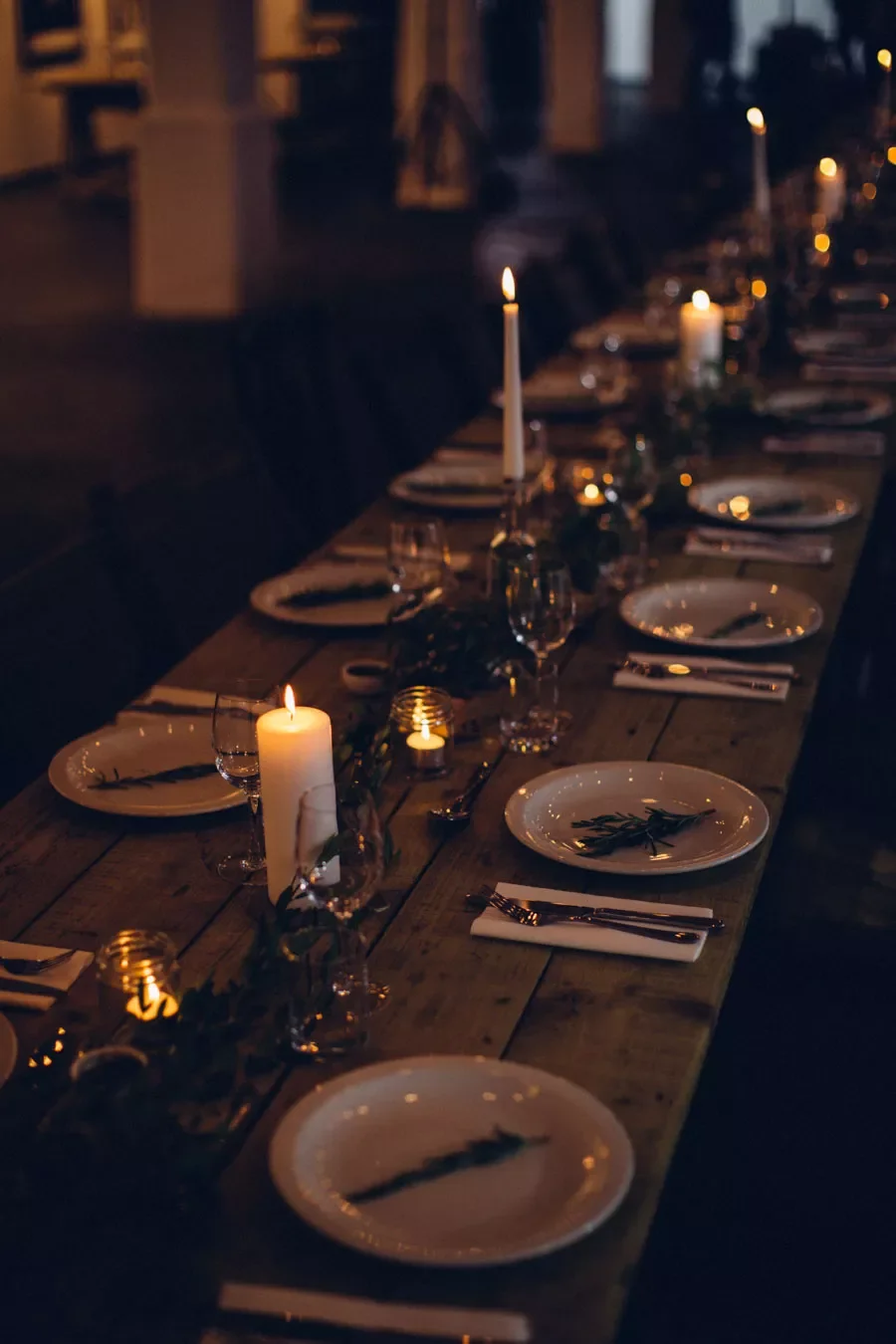 34 Stunning Tablescape Ideas to Transform Your Dining Experience All Year Long Moody Candlelit Tablescape