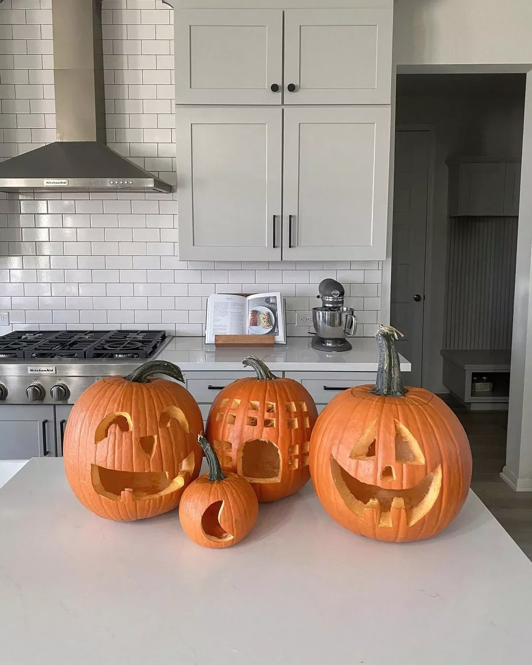 77 Creative Pumpkin Carving Ideas That'll Transform Your Fall Decorating Game 16 Moon Shaped Pumpkin