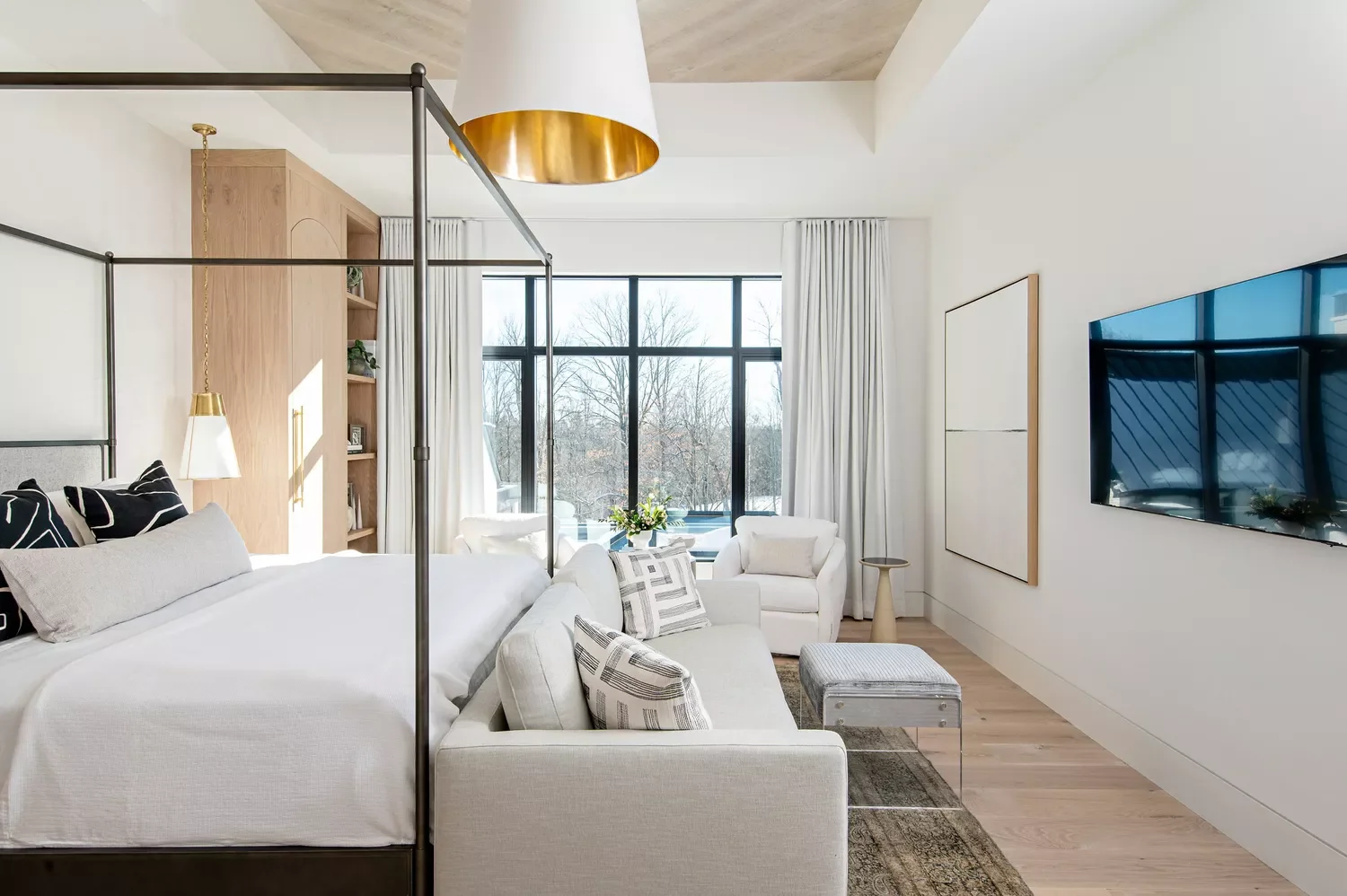 25 Fresh Window Treatment Ideas That'll Transform Every Room in Your Home 7 Motorized Bedroom Curtains