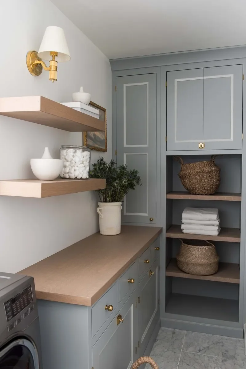 42 Brilliant Laundry Room Organization Solutions to Try This Season Mount Floating Shelves