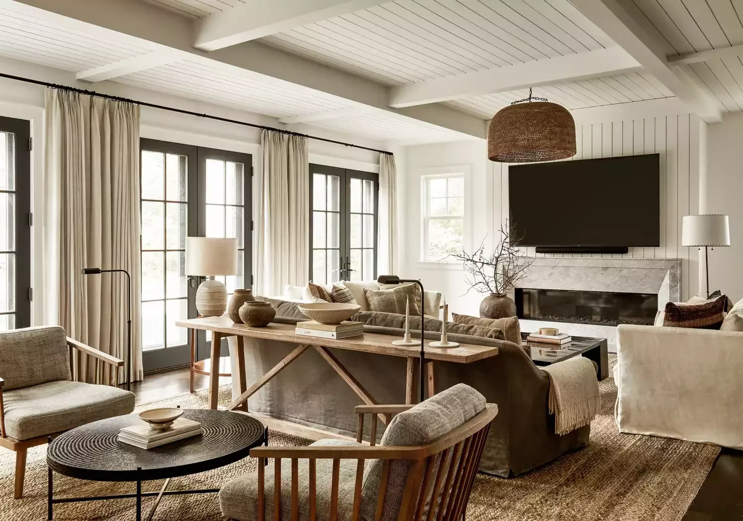 33 Smart Ways to Style Your TV Above the Fireplace Like a Pro 23 Mount It on Shiplap