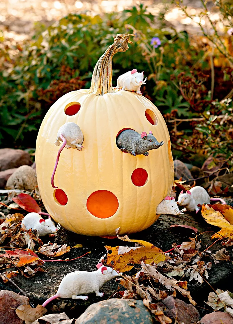 18 Fun Pumpkin-Carving Projects Perfect for Your Kids 18 Mouse Pumpkin Carving