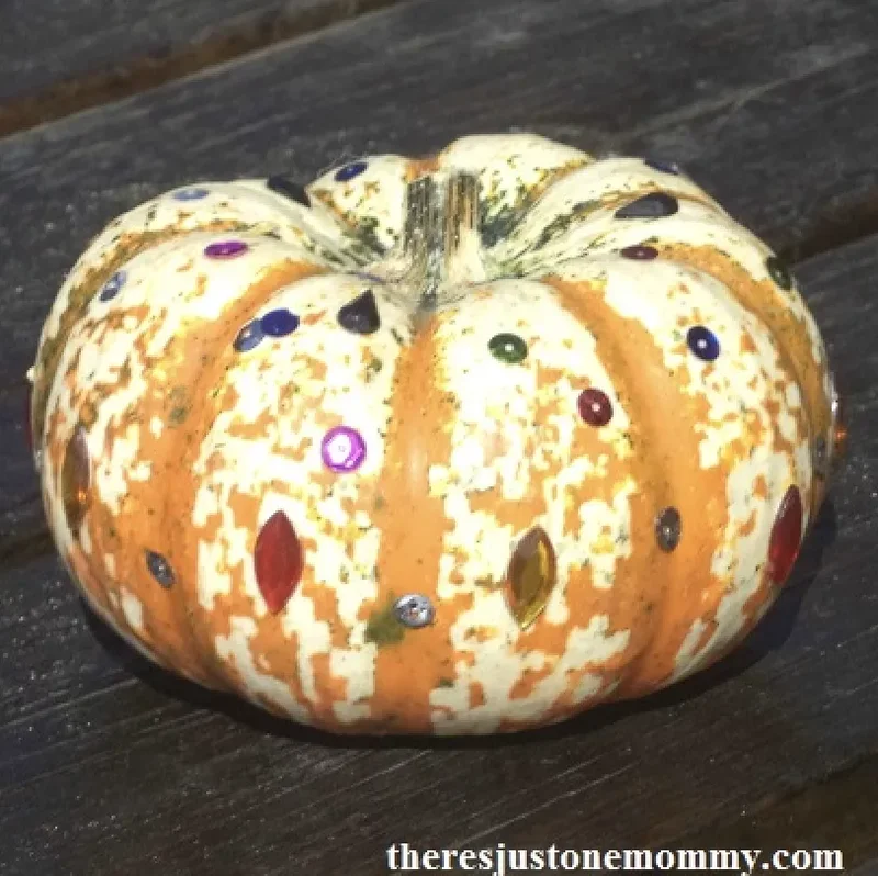 90 Creative Pumpkin Decorating Ideas to Try This Season 50 Multicolor Bling Pumpkin