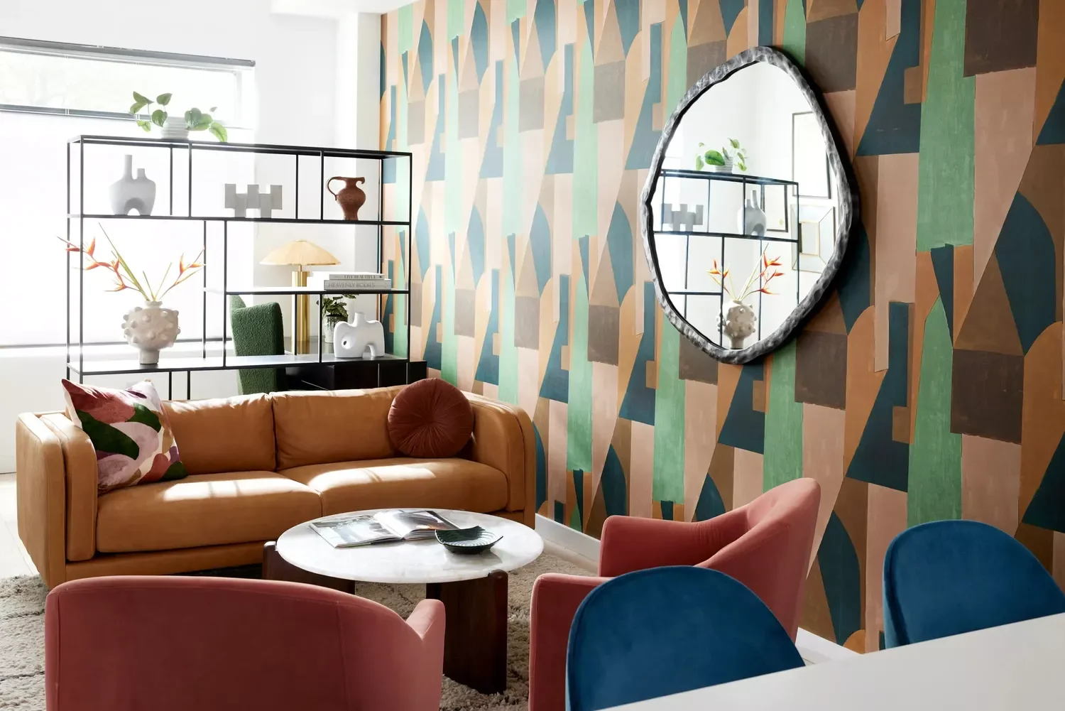27 Stunning DIY Geometric Wall Ideas That Will Transform Your Space 5 Multicolor Wall
