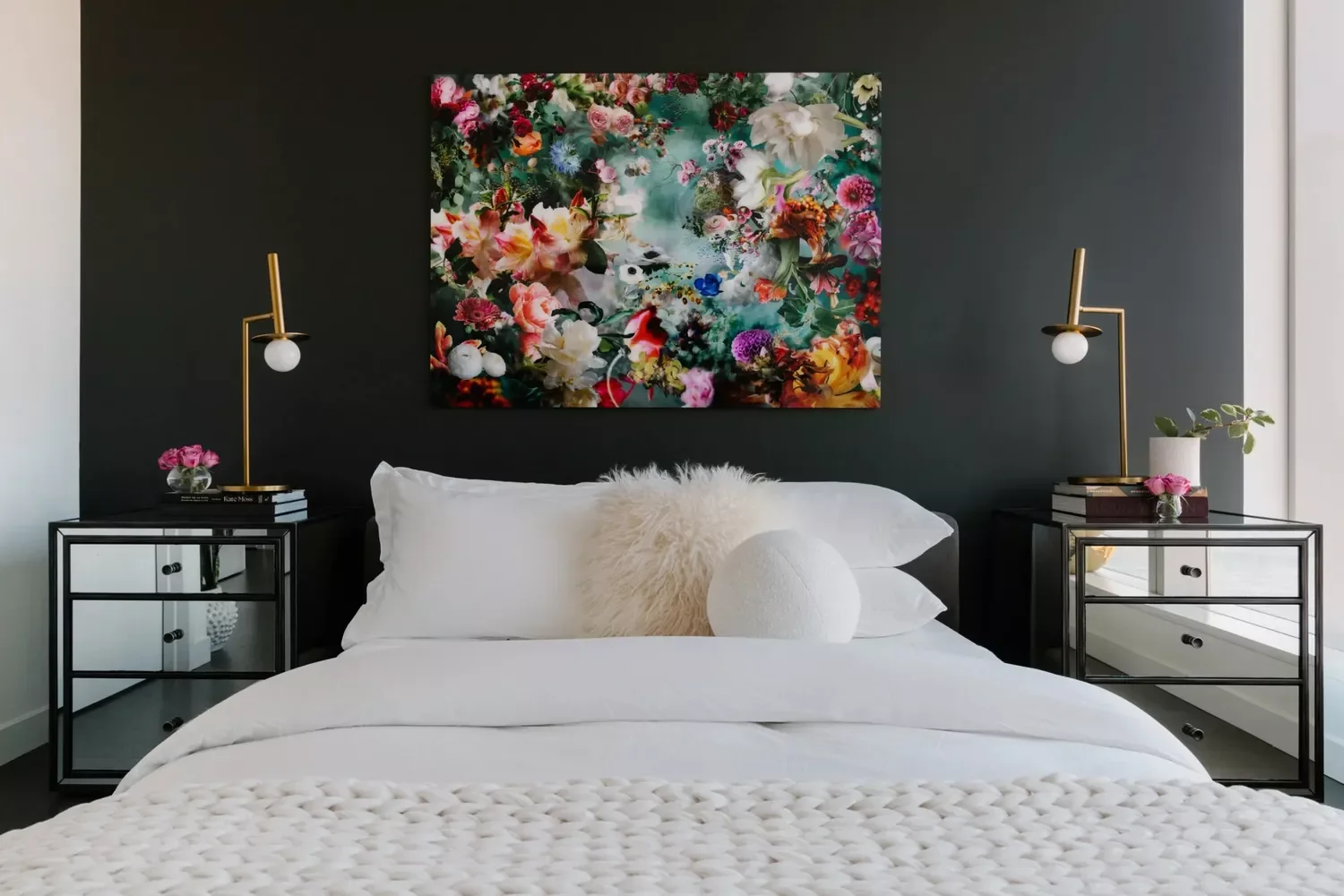 66 Creative Ways to Transform the Wall Above Your Bed Into a Stunning Focal Point Multicolored Artwork