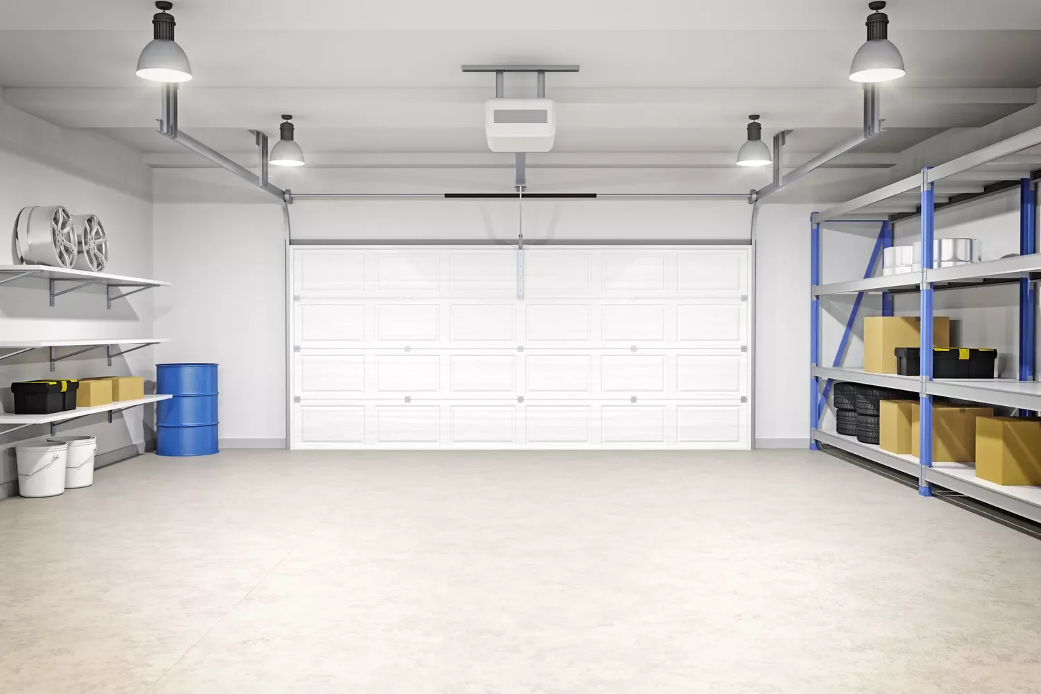 13 Brilliant Garage Lighting Ideas to Transform Your Space Multiple Semi-Flush Mount Ceiling Lights