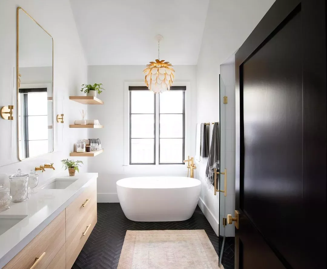 74 Amazing Bathroom Decorating Ideas That Will Transform Your Space 35 Multipurpose Open Shelving