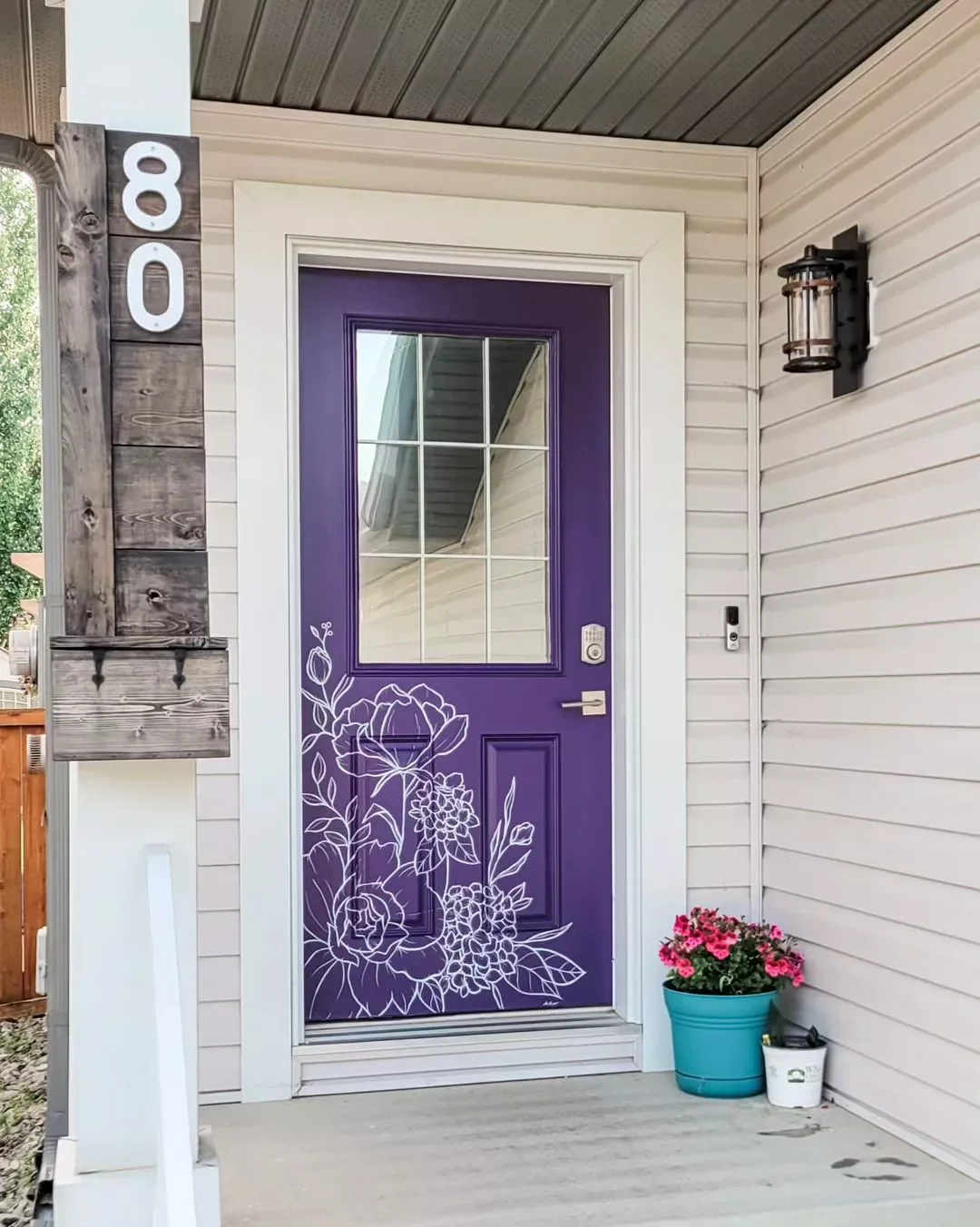 30 Stunning Door Paint Colors That Will Transform Your Home 15 Mural on a Door