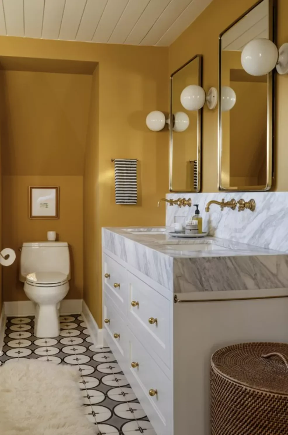 42 Bold Bathroom Color Ideas That Transform Small Spaces Into Stunning Retreats 16 Mustard Yellow
