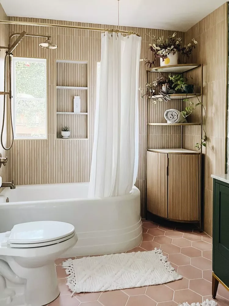 33 Japandi Bathroom Ideas for Ultimate Zen Transformation Natural Textiles