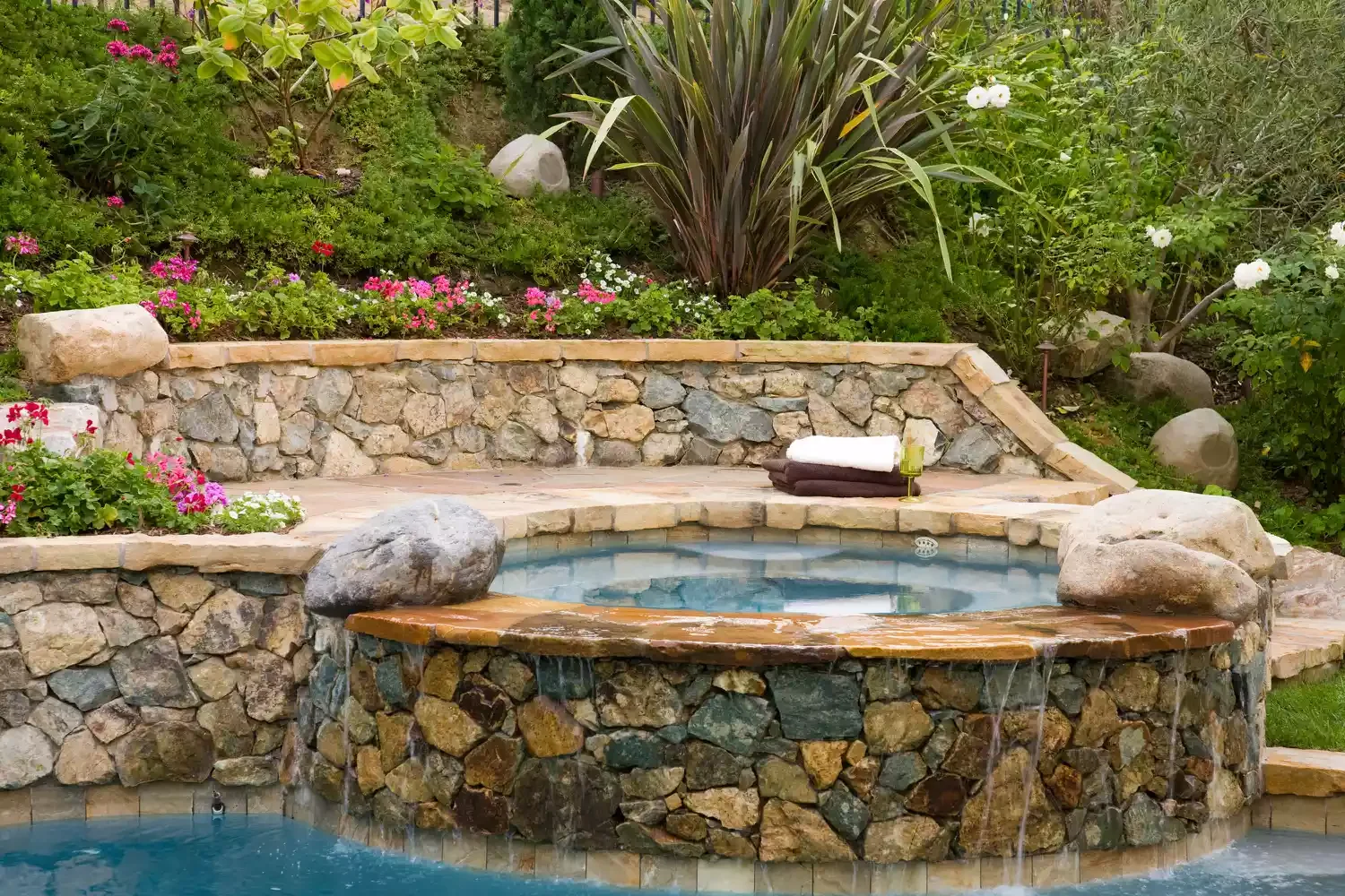 Nature-Inspired Waterfall Feature