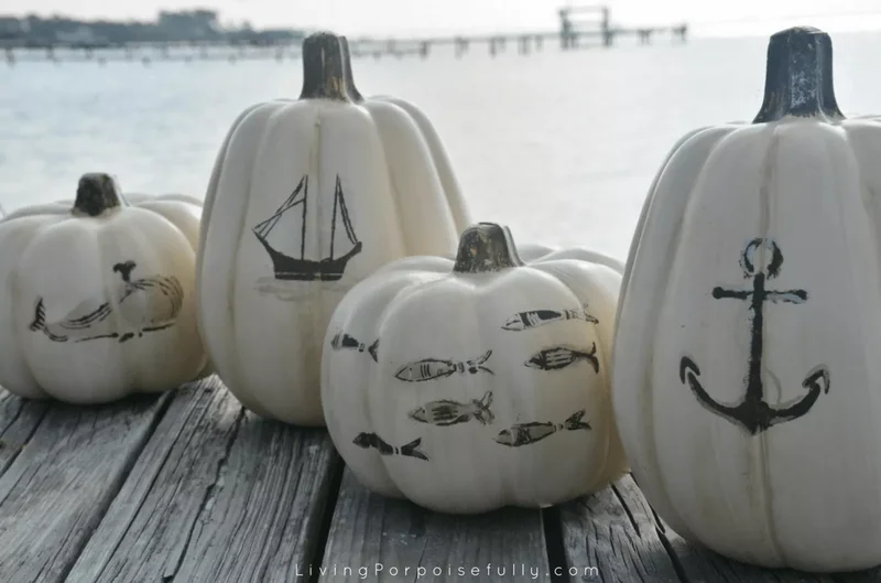 90 Creative Pumpkin Decorating Ideas to Try This Season 87 Nautical Pumpkin