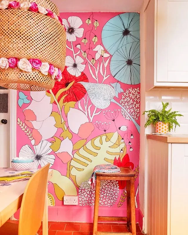 29 Creative Wall Mural Ideas That Will Transform Your Home 4 Neon Wallpaper Mural