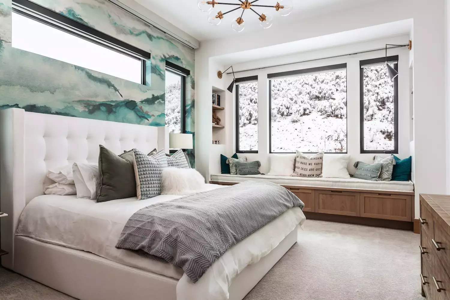 29 Cozy Neutral Bedroom Ideas That'll Make You Never Want to Leave 29 Neutral Bedroom Accent Wall