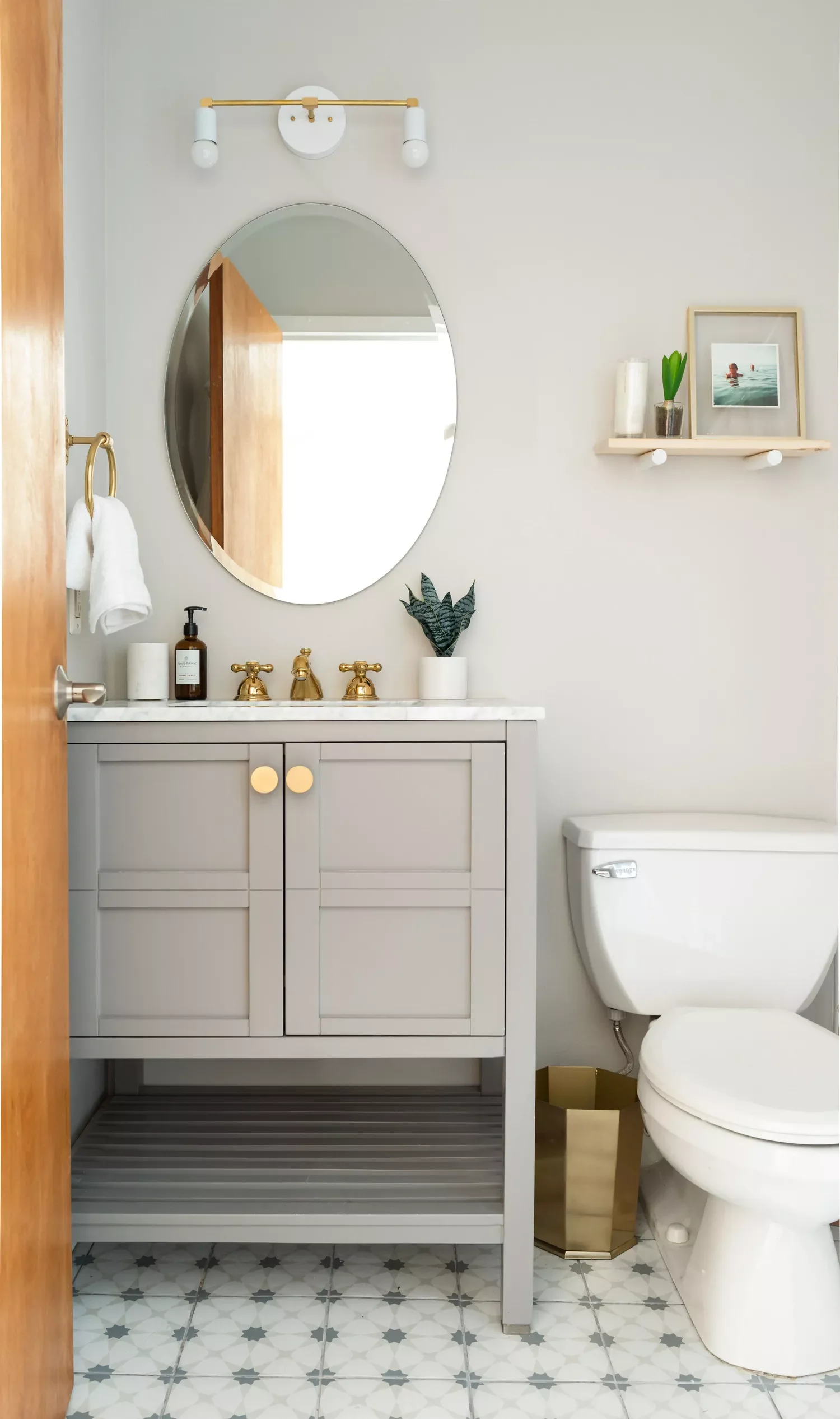 30+ Stunning Bathroom Floor Tile Ideas to Transform Your Space Neutral Patterned Tile