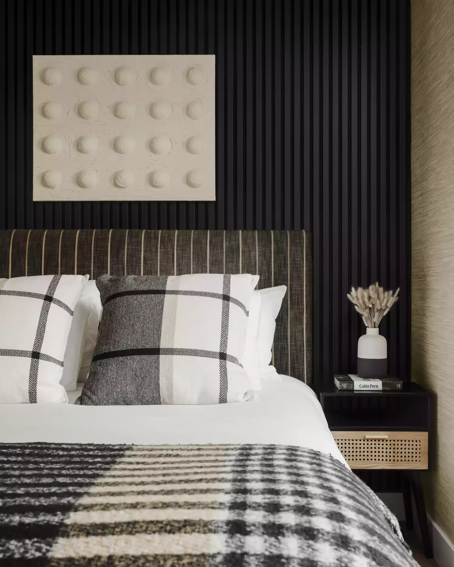 66 Creative Ways to Transform the Wall Above Your Bed Into a Stunning Focal Point Neutral Textural Art