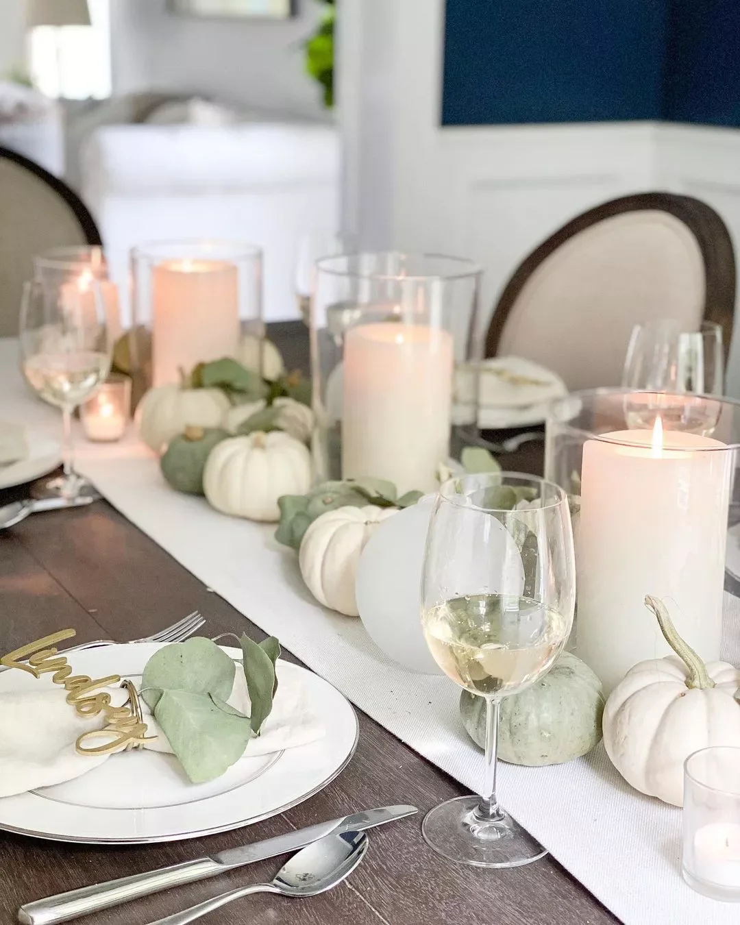 62 Stunning Thanksgiving Table Ideas That Will Wow Your Guests 42 Neutral Thanksgiving Table