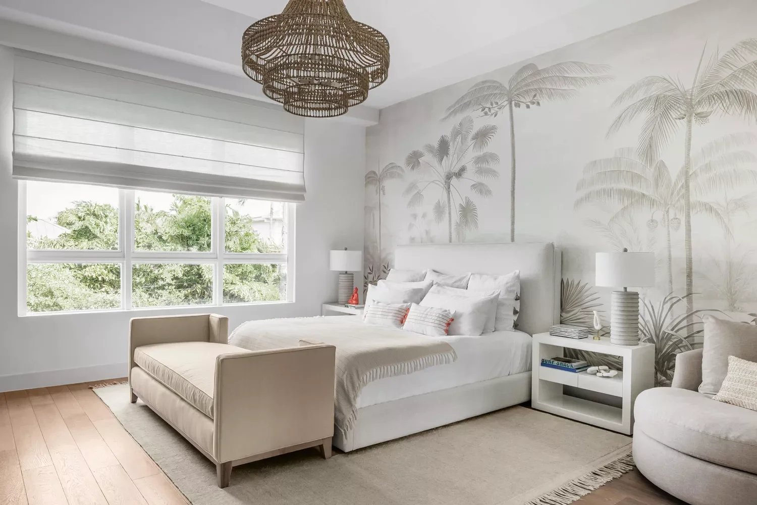 29 Cozy Neutral Bedroom Ideas That'll Make You Never Want to Leave 13 Neutral Wall Mural