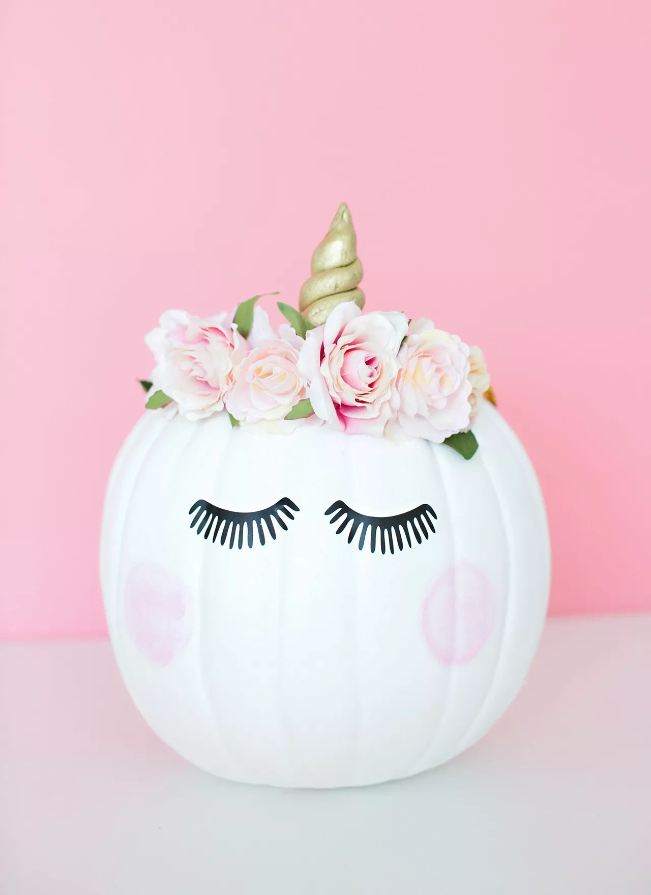 80 Quick Halloween Crafts You Can Complete in One Day 5 No-Carve Unicorn Pumpkin