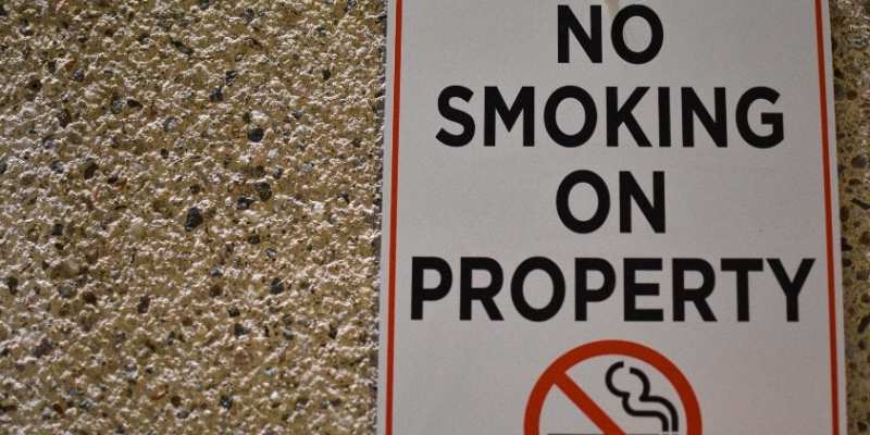 No Smoking Anywhere on the Property